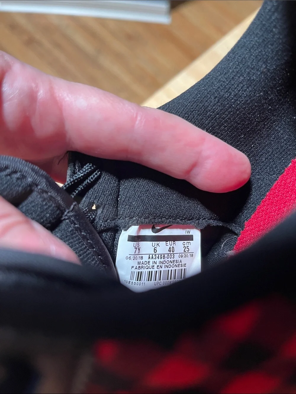 Nike Cortez Black & Red Plaid Low-Top Sneakers